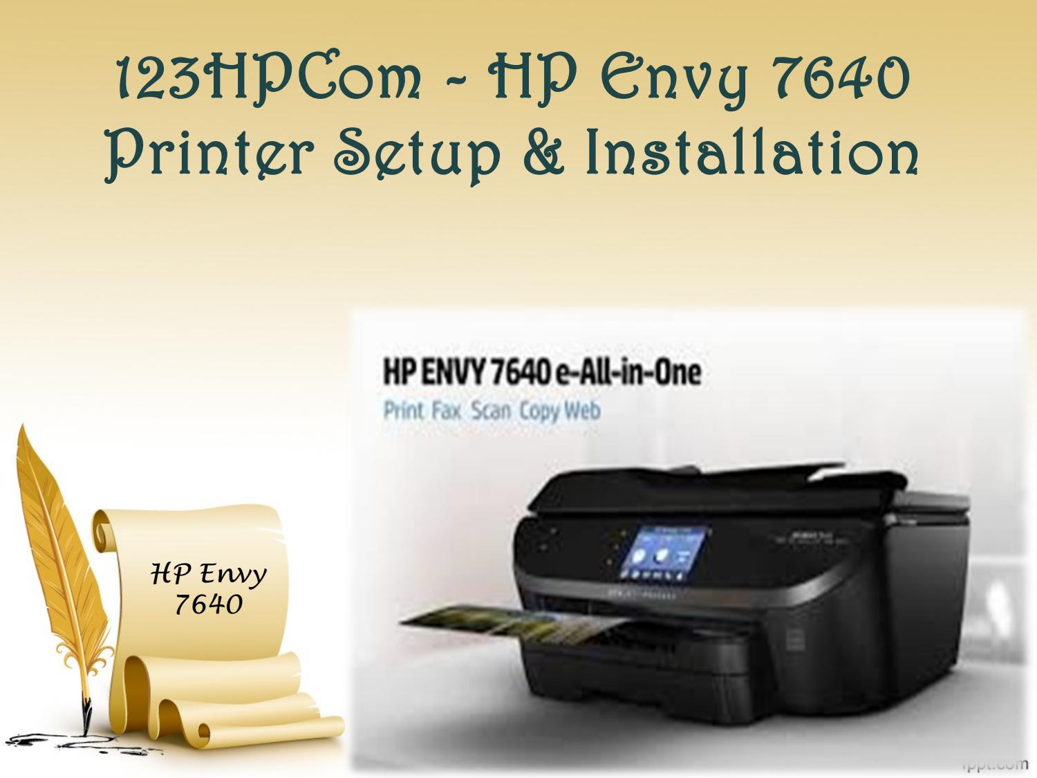 Hp Envy 7640 Scan Software For Mac